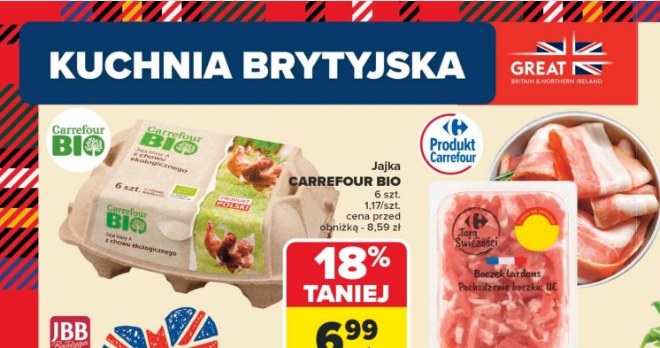 Tradycyjne śniadanie Brytyskiej w Carrefour /Carrefour Polska /INTERIA.PL