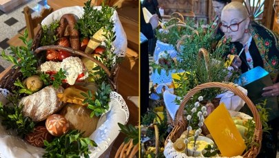 ​Tradycyjny koszyczek wielkanocny na Podhalu. W Kościelisku wybrano najpiękniejszy