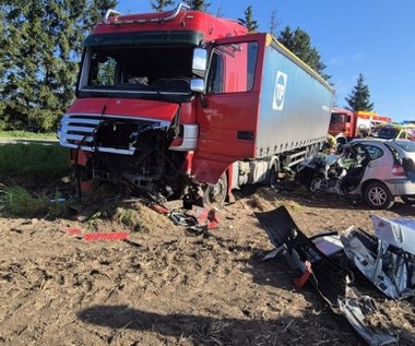 Tragedia koło Lidzbarka. Zginął kierowca