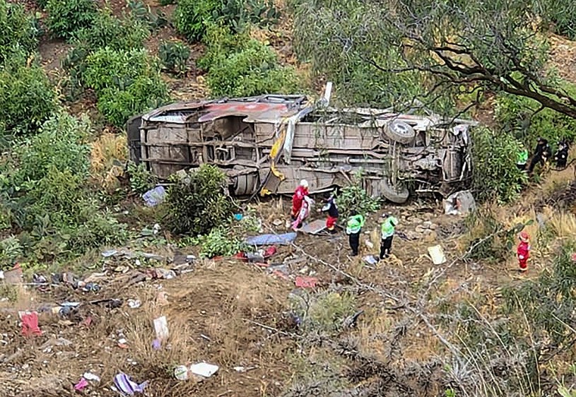 Tragedia na górskiej drodze w Peru. Co najmniej 24 osoby nie żyją