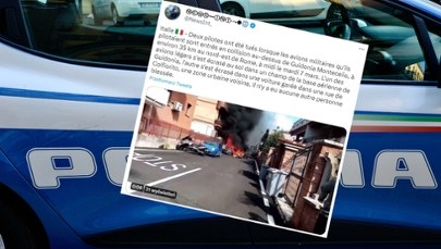 Tragedia niedaleko Rzymu. Zderzyły się dwa samoloty