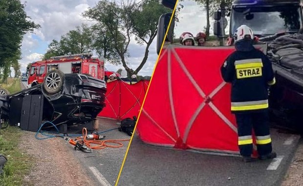  Tragedia pod Płockiem. Kierowca nie żyje, ranna kobieta i dwoje dzieci