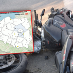 Tragedia w Chabówce. Po uderzeniu w bariery motocykl złamał się w pół