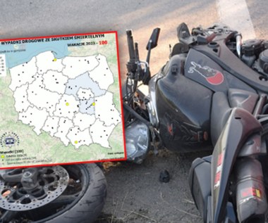 Tragedia w Chabówce. Po uderzeniu w bariery motocykl złamał się w pół