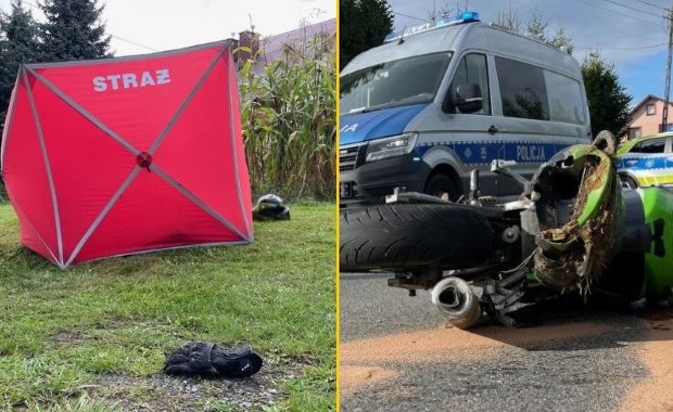 Tragedia w Małopolsce. Nie żyje 25-letni motocyklista