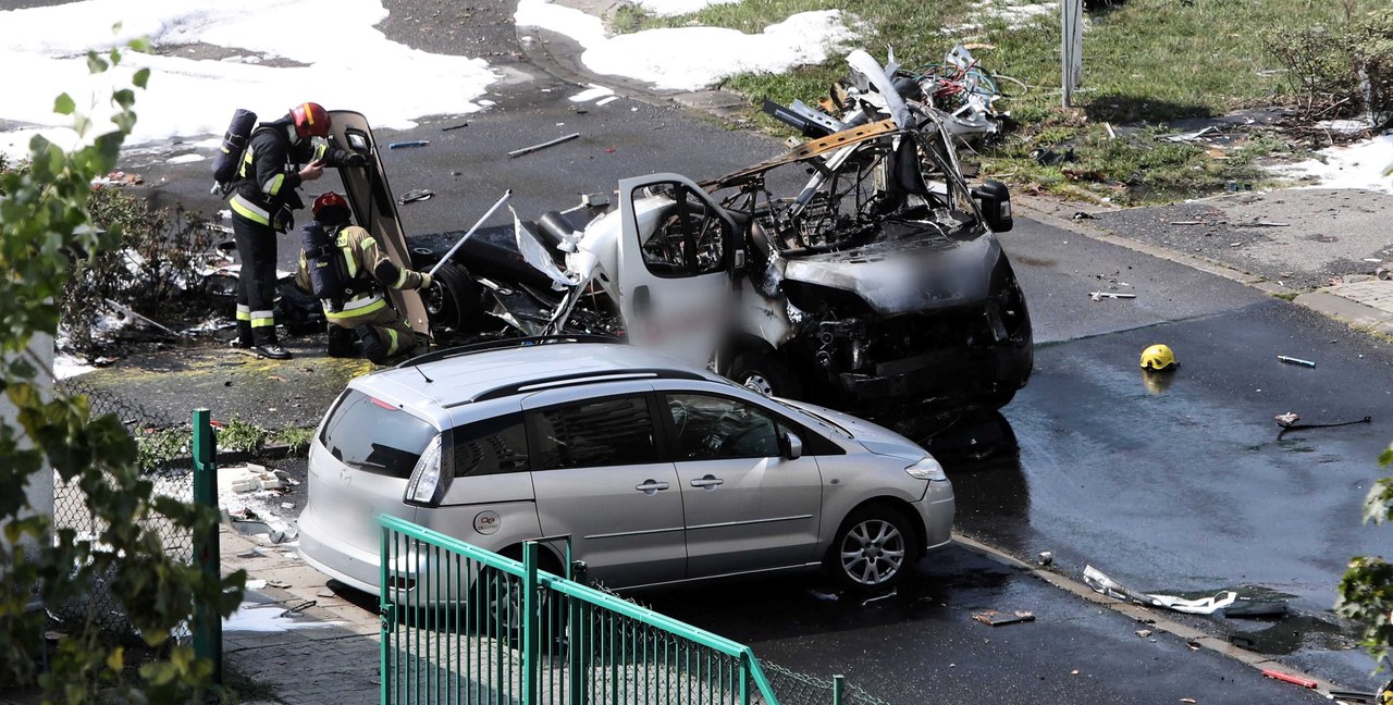 Tragedia w Warszawie: Na Bemowie eksplodował samochód przewożący butle z gazem