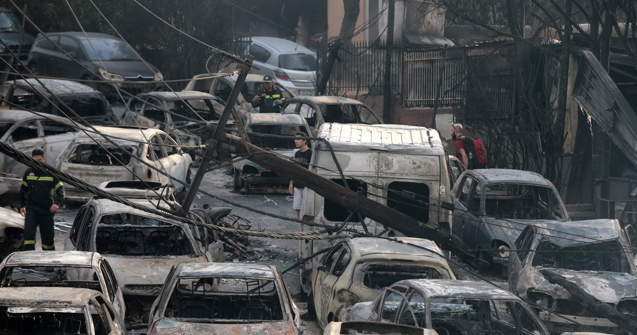 Tragiczne pożary w Grecji. Żywioł nadal szaleje