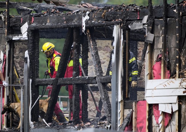 Tragiczne skutki pożary w Wintzenheim /RONALD WITTEK /PAP/EPA