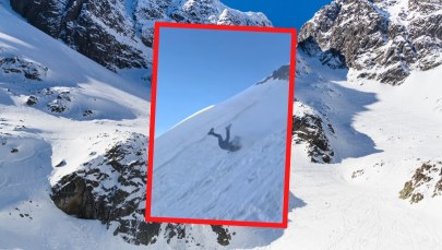 Tragicznie wyglądający wypadek w Tatrach. Spadał bez żadnej kontroli