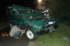 Tragiczny finał pościgu za samochodem; strażnicy graniczni w szpitalu