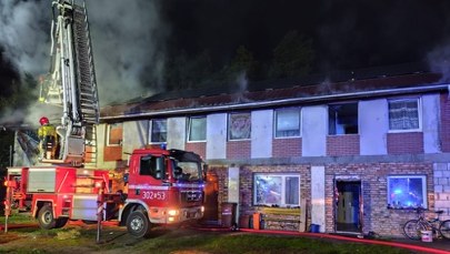 Tragiczny pożar hotelu pracowniczego w Lubuskiem. Jedna osoba nie żyje 