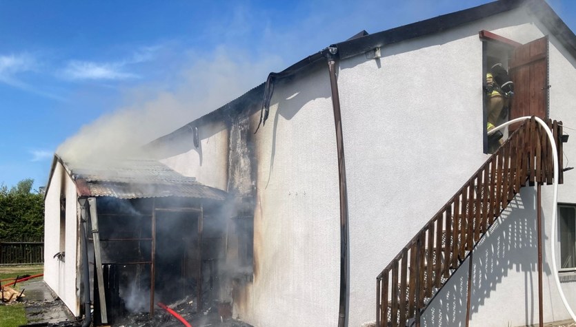 Tragiczny pożar koło Ostródy. Nie żyje 77-latek