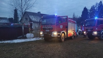 Tragiczny pożar koło Szczytna. Nie żyje 66-latek