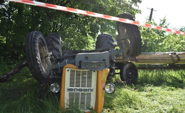 Tragiczny wypadek k. Limanowej. Zginął 65-letni traktorzysta