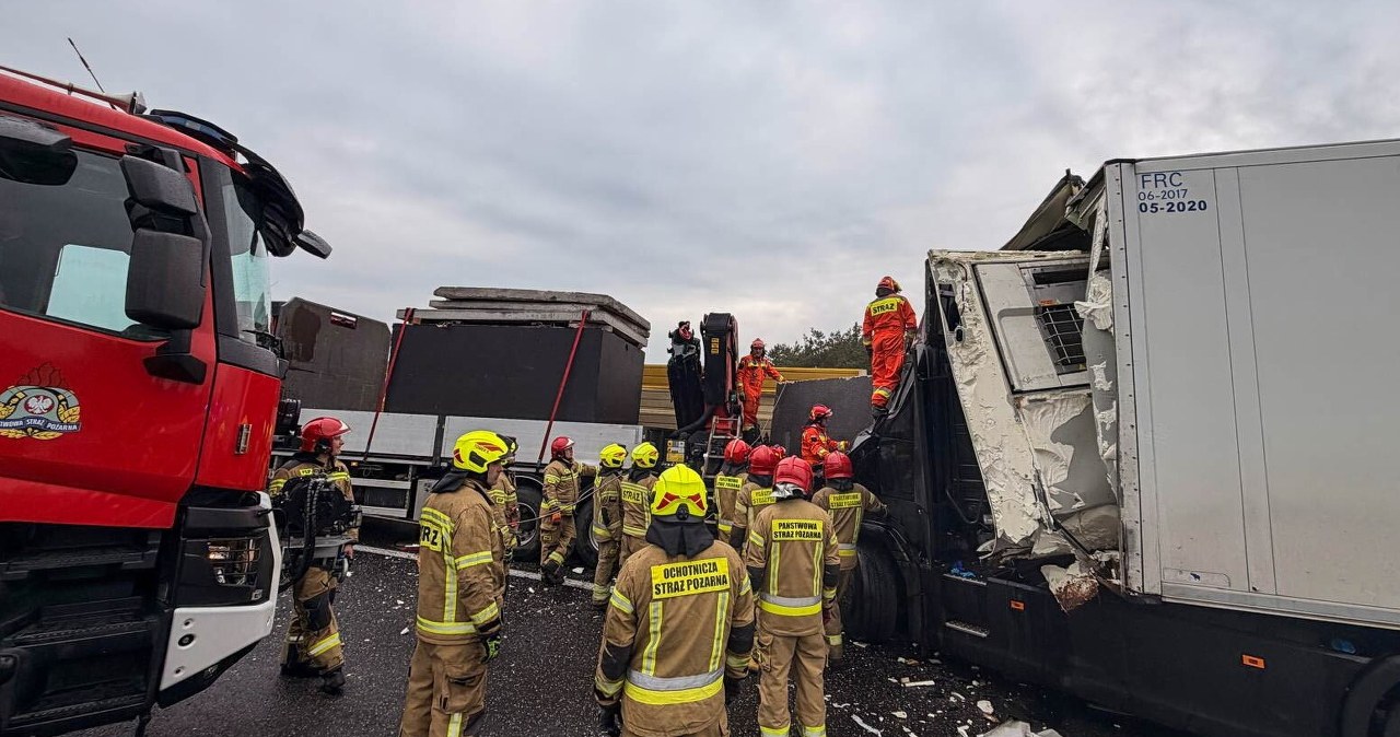 Tragiczny wypadek na A2 w Łódzkiem. Galeria