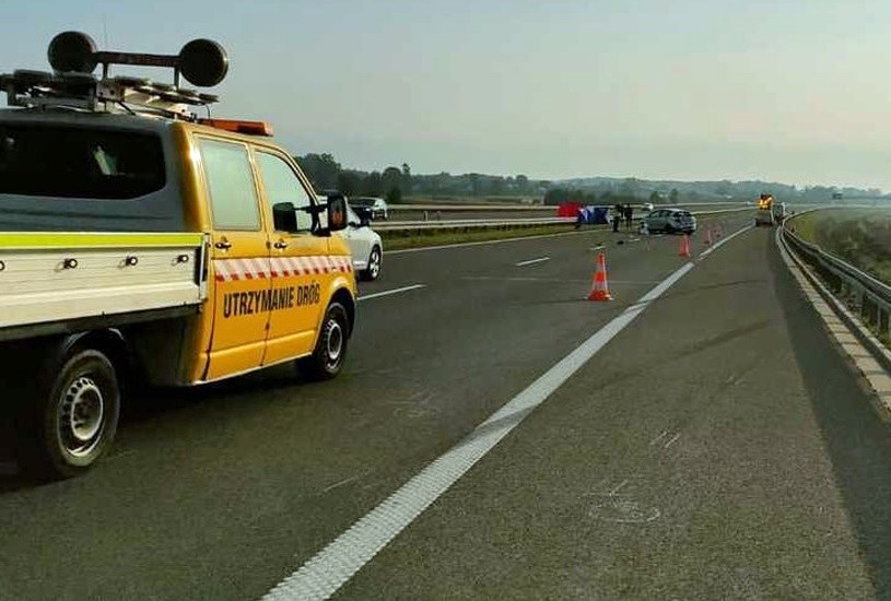 Tragiczny wypadek na autostradzie A4 /Policja