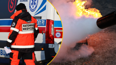 Tragiczny wypadek na dachu wieżowca w Łodzi. Mężczyzna zginął w płomieniach