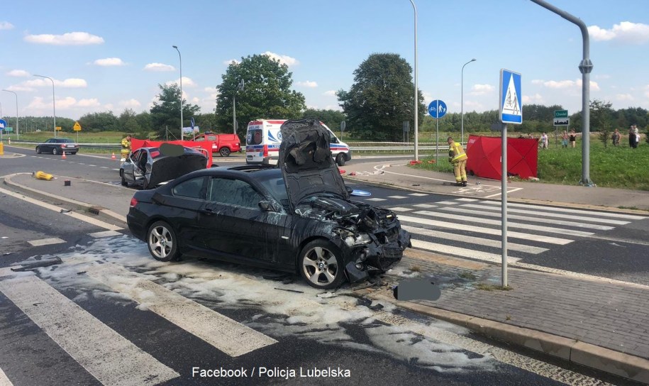 Tragiczny wypadek na Lubelszczyźnie /Policja Lubelska /
