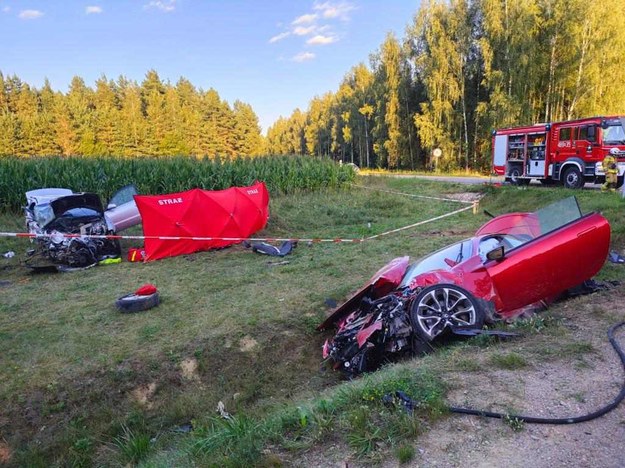 Tragiczny wypadek na Podlasiu /KWP PSP Białystok /