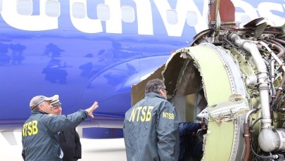Tragiczny wypadek na pokładzie samolotu. Władze USA zarządziły przegląd silników 