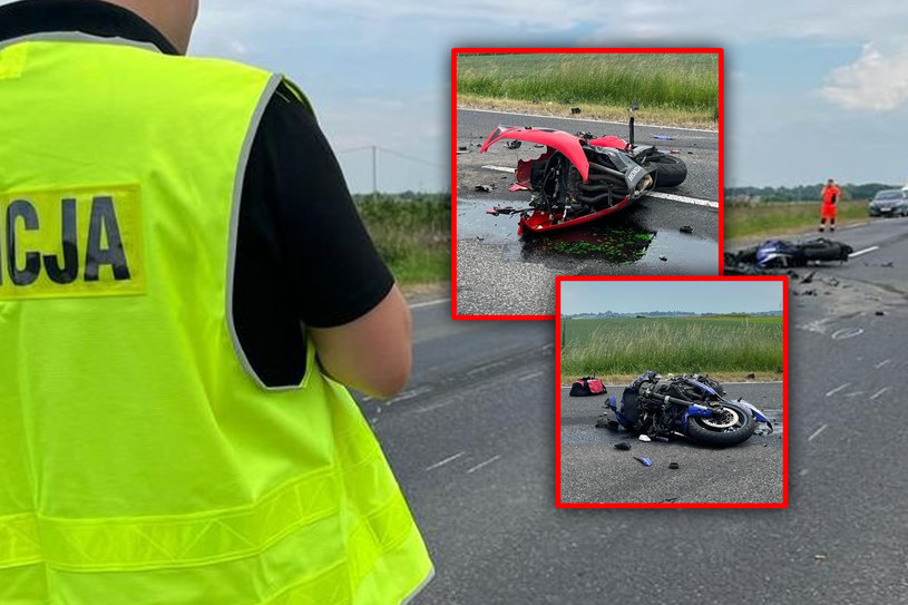 Tragiczny wypadek przed Kurowem. Motocykle uderzyły w tył naczepy /Policja