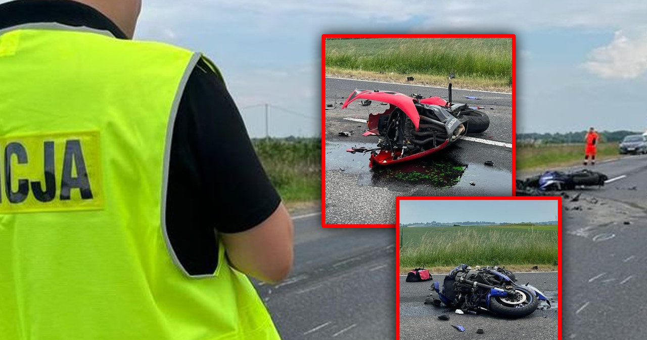 Tragiczny wypadek przed Kurowem. Motocykle uderzyły w tył naczepy /Policja