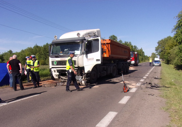 Tragiczny wypadek w Kozerkach /KPP w Grodzisku Mazowieckim  /