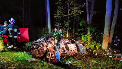 Tragiczny wypadek w Lidzbarku. Nie żyje 25-letnia pasażerka auta osobowego