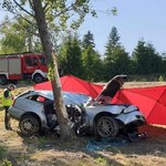 Tragiczny wypadek w Lubelskiem. Kierowca nie żyje, 7-latek walczy o życie