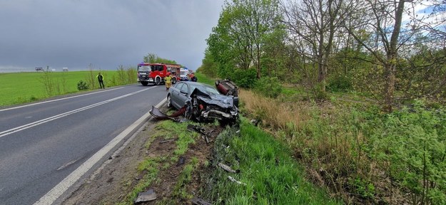 Tragiczny wypadek w Świebodzinie /Straż Pożarna w Świebodzinie /