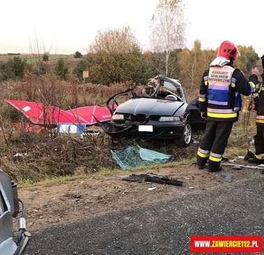 Tragiczny wypadek w Zawierciu. Zginęło trzech 19-latków