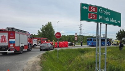 Tragiczny wypadek z udziałem autobusu z nastolatkami. Lądowały śmigłowce LPR