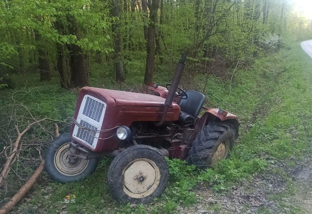 Traktor, który przygniótł pijanego 29-latka /Policja Lubelska /Policja