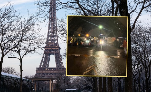 Traktory wjechały pod Wieżę Eiffla. Niecodzienny widok w Paryżu