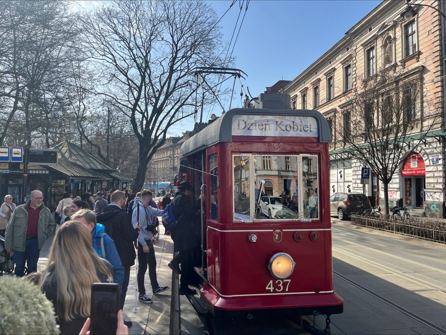 Tramwaj "Dzień Kobiet" /Paweł Konieczny /RMF FM