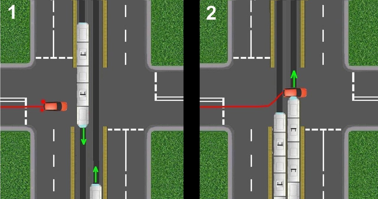 Tramwaje mijające się na skrzyżowaniu - to potencjalnie niebezpieczna sytuacja /Informacja prasowa