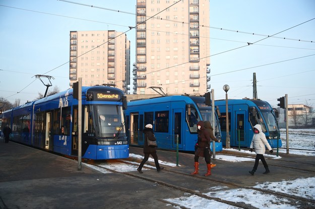 Tramwaje w Krakowie /PAP