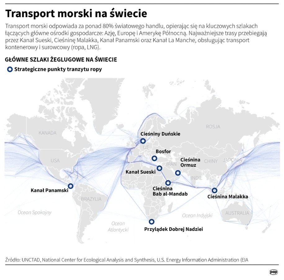 Transport morski na świecie /Adam Ziemienowicz /PAP