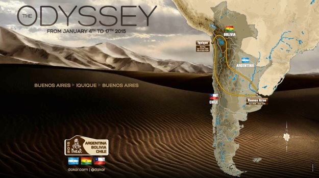 Trasa Dakaru 2015 /Informacja prasowa