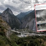 Trasa Francja-Włochy odcięta przez kamienie. Duże utrudnienia