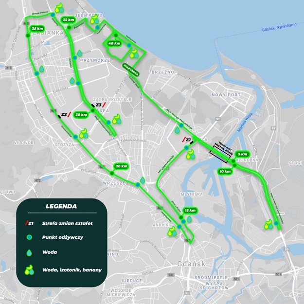 Trasa Gdańsk Maraton 2022 /