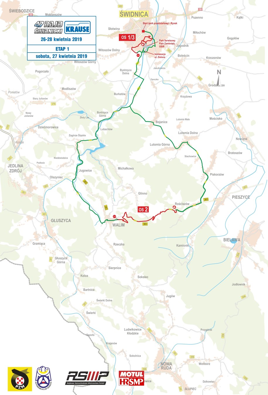 Trasa II etapu rajdu /Materiały prasowe