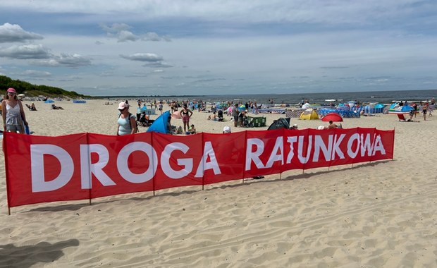 Trasa ratownicza na plaży w Jantarze i Stegnie. Apel do plażowiczów