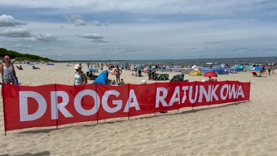 Trasa ratownicza na plaży w Jantarze i Stegnie. Apel do plażowiczów