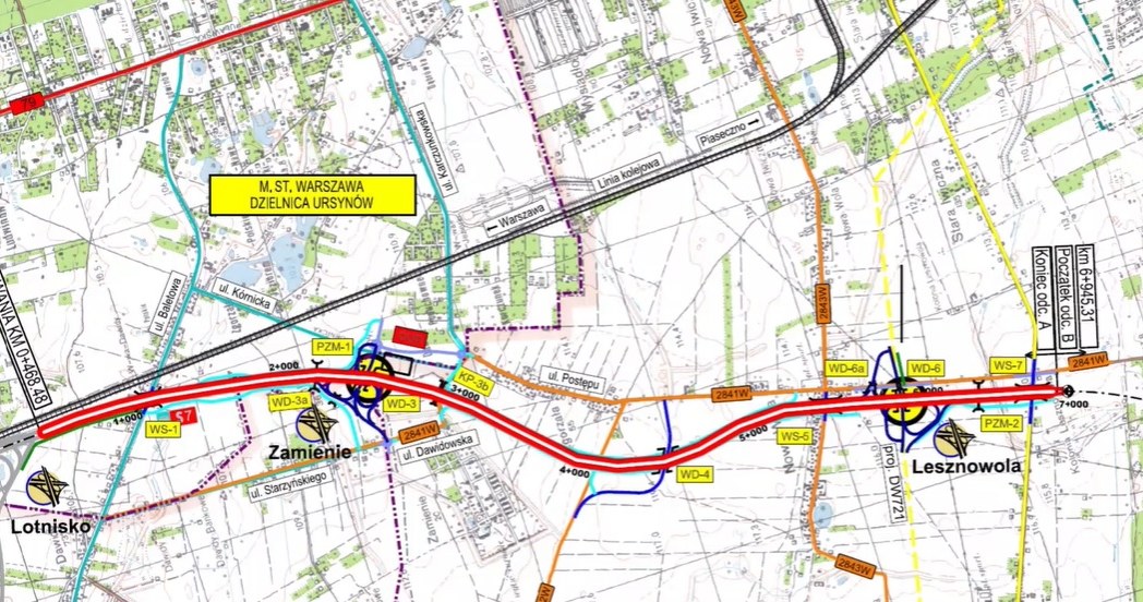 Trasa S7 od węzła Warszawa-Lotnisko do węzła Lesznowola /GDDKiA