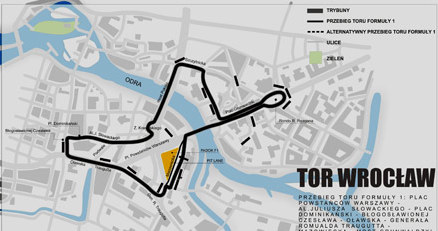 Trasa ulicznego toru we Wrocławiu /Informacja prasowa