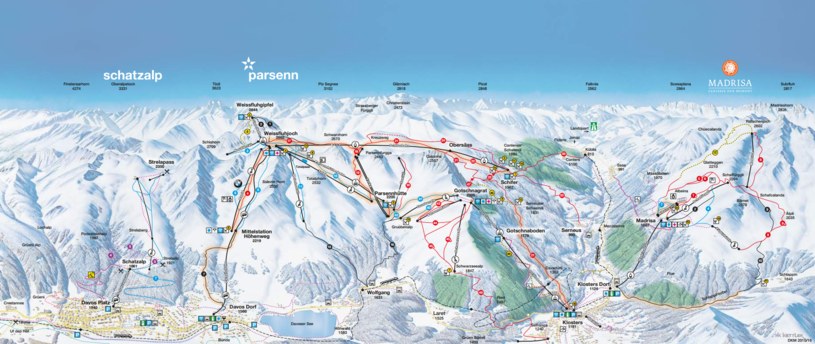 Trasy narciarskie wokół Davos /http://www.davos.ch/en/ /