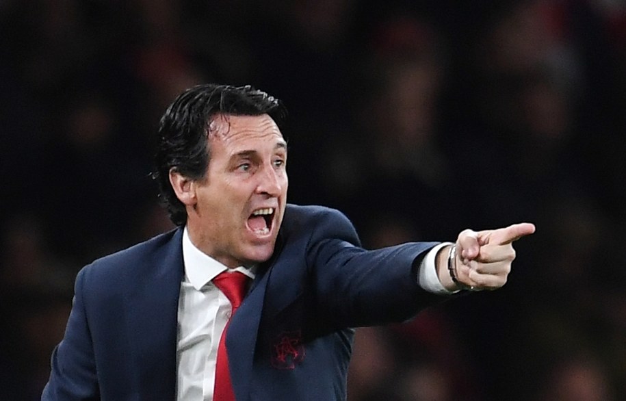 Trener Arsenalu Londyn Unai Emery / 	ANDY RAIN    /PAP/EPA