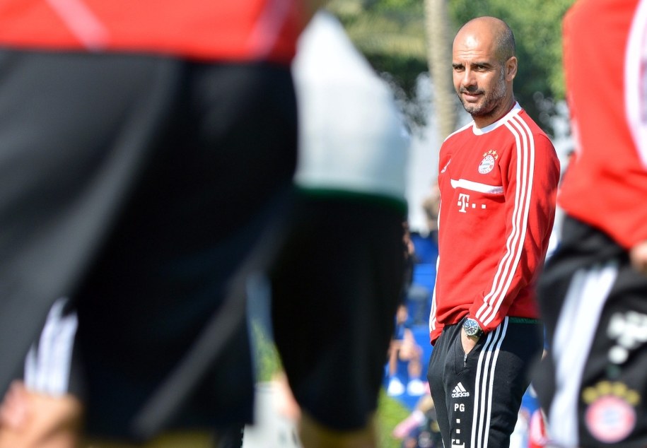 Trener Bayernu Monachium Josep Guardiola /EPA/PETER KNEFFEL /PAP