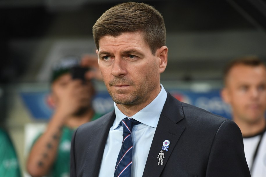 Trener Glasgow Rangers Steven Gerrard /Piotr Nowak /PAP